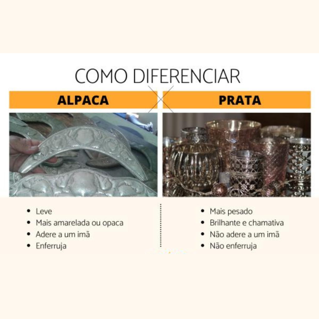 diferença entre prata e alpaca